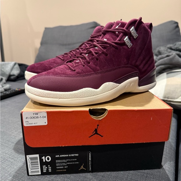 Nike Jordan White Maroon Jordan Retro 12 Air Jordan 12 Retro